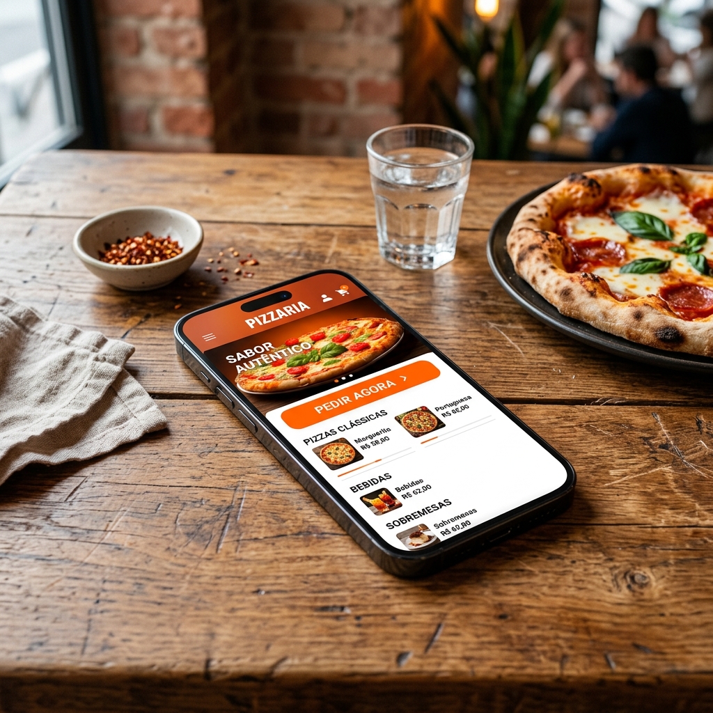 Mockup Cardápio Pizzaria